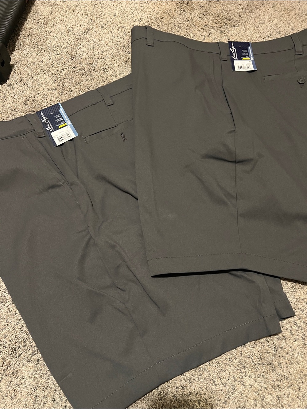 NWT Ben Hogan Men's Flat Front Shorts in Charcoal